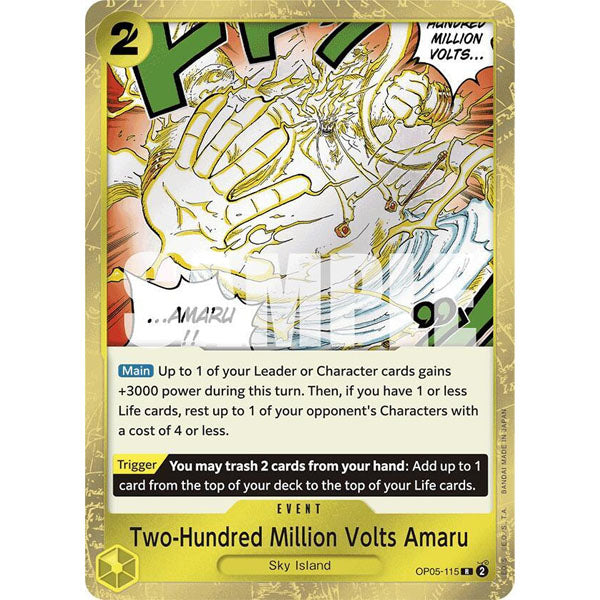 OPCG [PRB01-OP05-115 R] Two-Hundred Million Volts Amaru (Jolly Roger Foil)