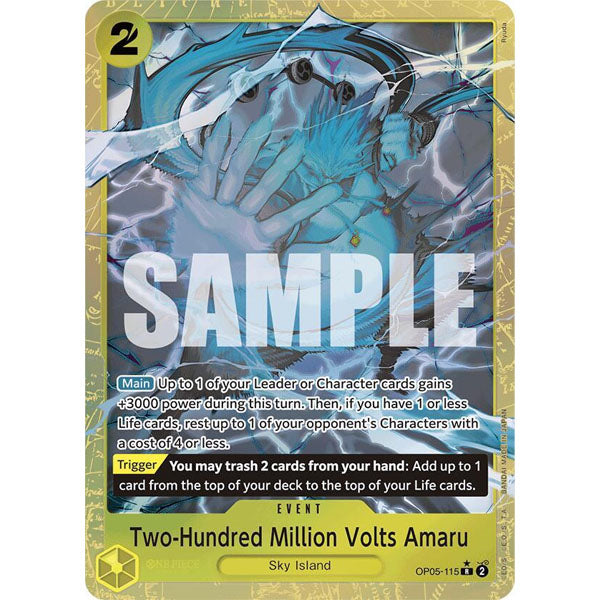 OPCG [PRB01-OP05-115 R] Two-Hundred Million Volts Amaru (Alternate Art)