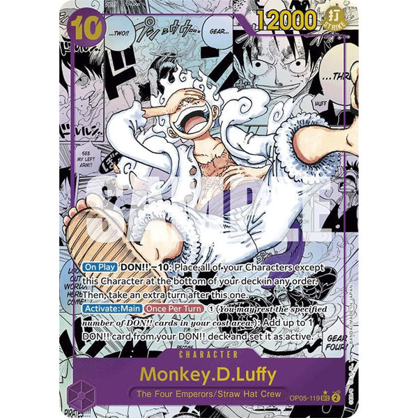 OPCG [PRB01-OP05-119 SEC] Monkey.D.Luffy (Manga)