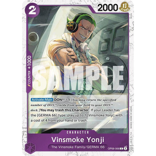 OPCG [PRB01-OP06-066 C] Vinsmoke Yonji (Jolly Roger Foil)