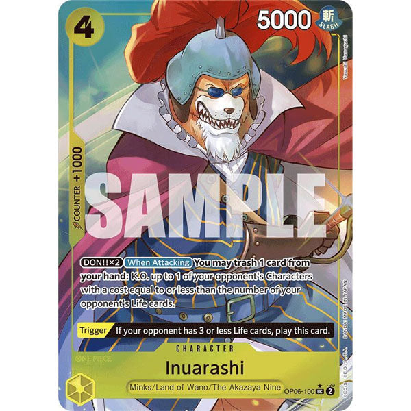 OPCG [PRB01-OP06-100 UC] Inuarashi (Full Art)