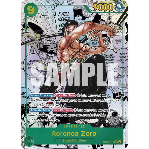 OPCG [PRB01-OP06-118 SEC] Roronoa Zoro (Manga)