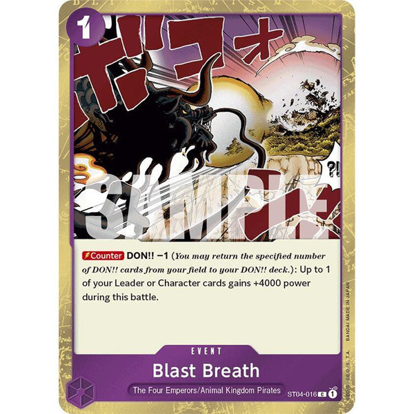 OPCG [PRB01-ST04-016 C] Blast Breath (Textured Foil)
