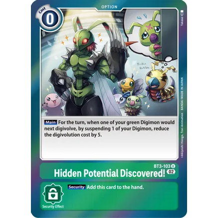 DCG [RB1-BT3-103 U] Hidden Potential Discovered! (RB1 Reprint)