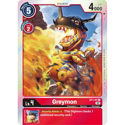 DCG [RB1-ST1-07 U] Greymon (RB1 Reprint)