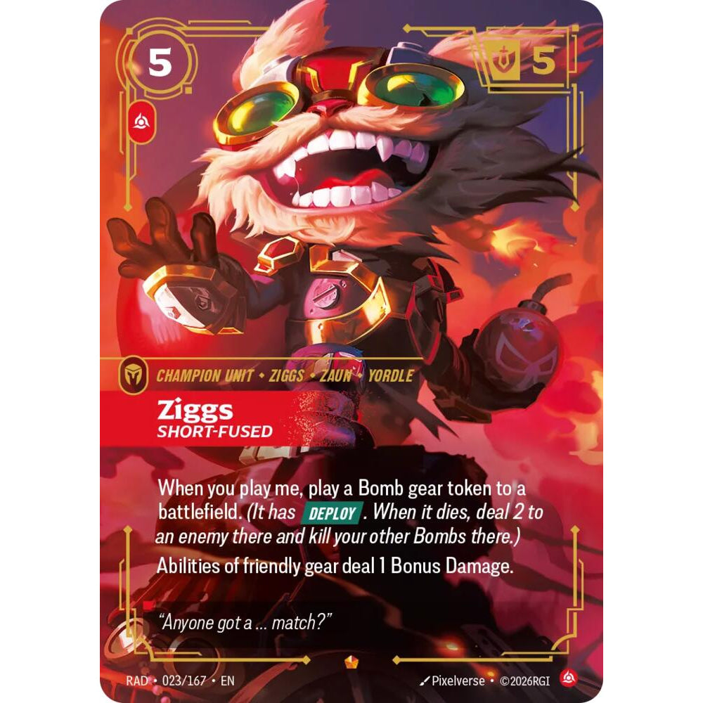 RFB [RFB05-RAD-023 E] Ziggs, Short-Fused