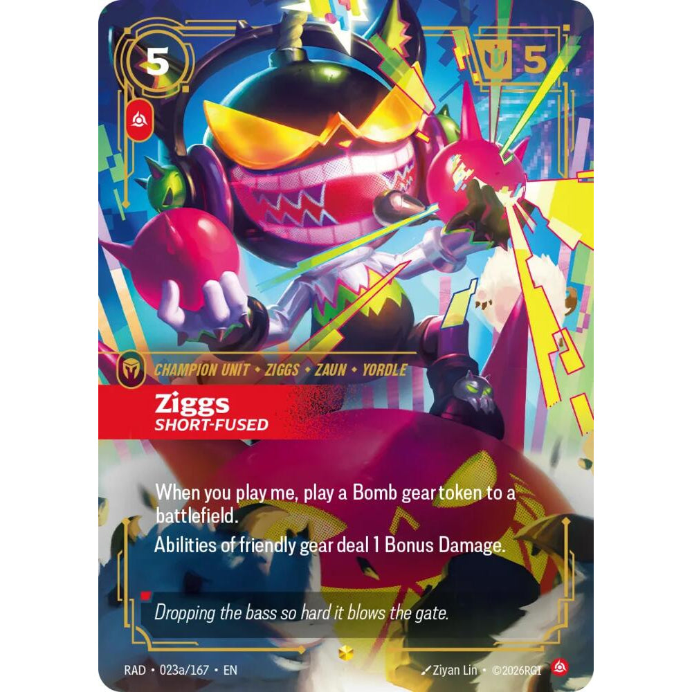 RFB [RFB05-RAD-023a SC] Ziggs, Short-Fused (Alternate Art)
