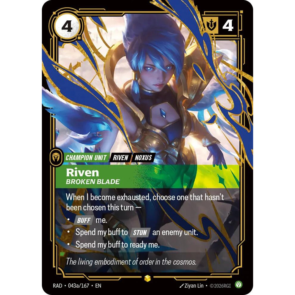 RFB [RFB05-RAD-043a SC] Riven, Broken Blade (Alternate Art)