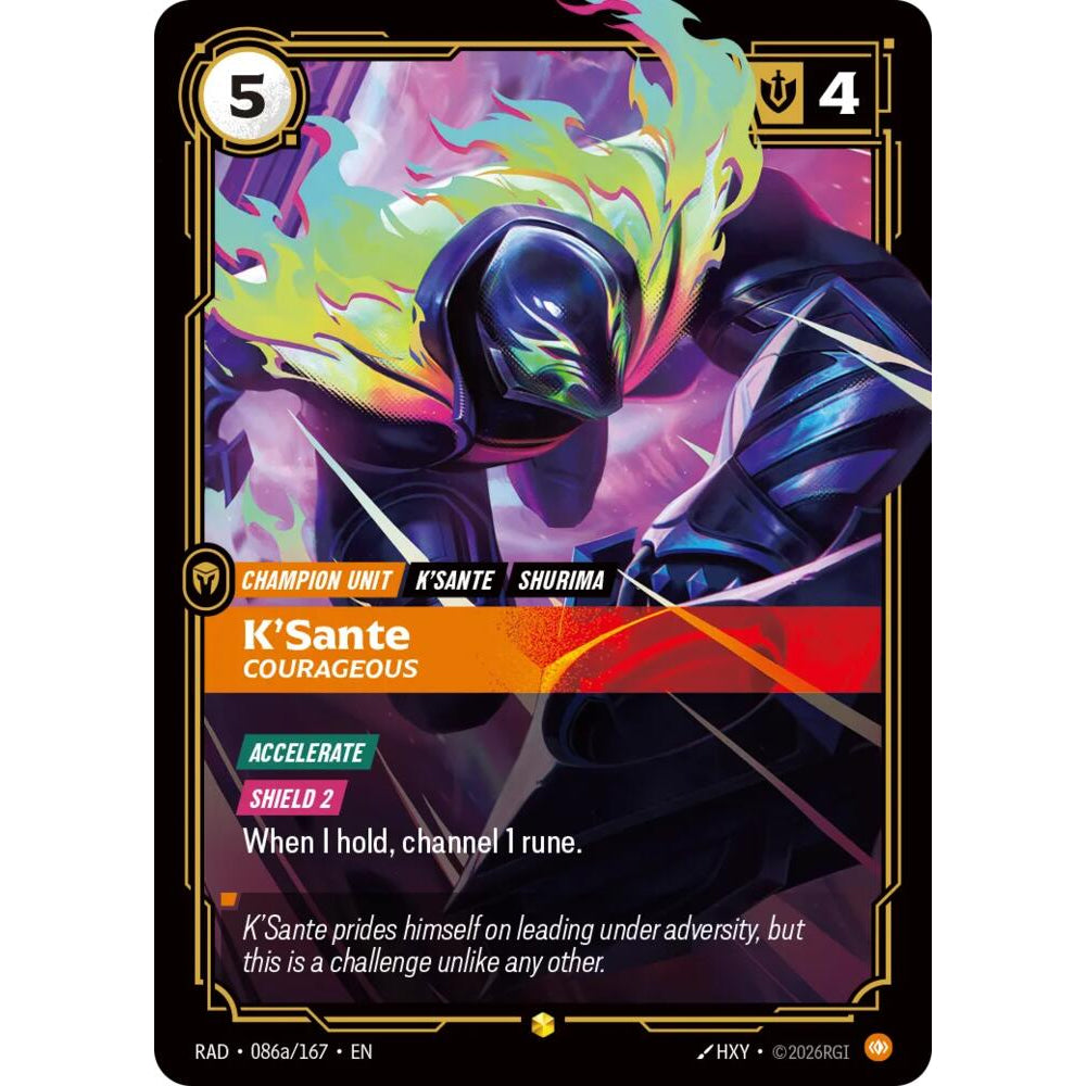 RFB [RFB05-RAD-086a SC] K'Sante, Courageous (Alternate Art)