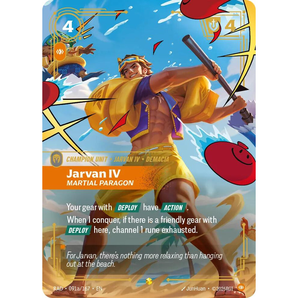 RFB [RFB05-RAD-091a SC] Jarvan IV, Martial Paragon (Alternate Art)