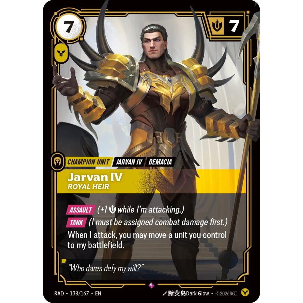 RFB [RFB05-RAD-133 R] Jarvan IV, Royal Heir