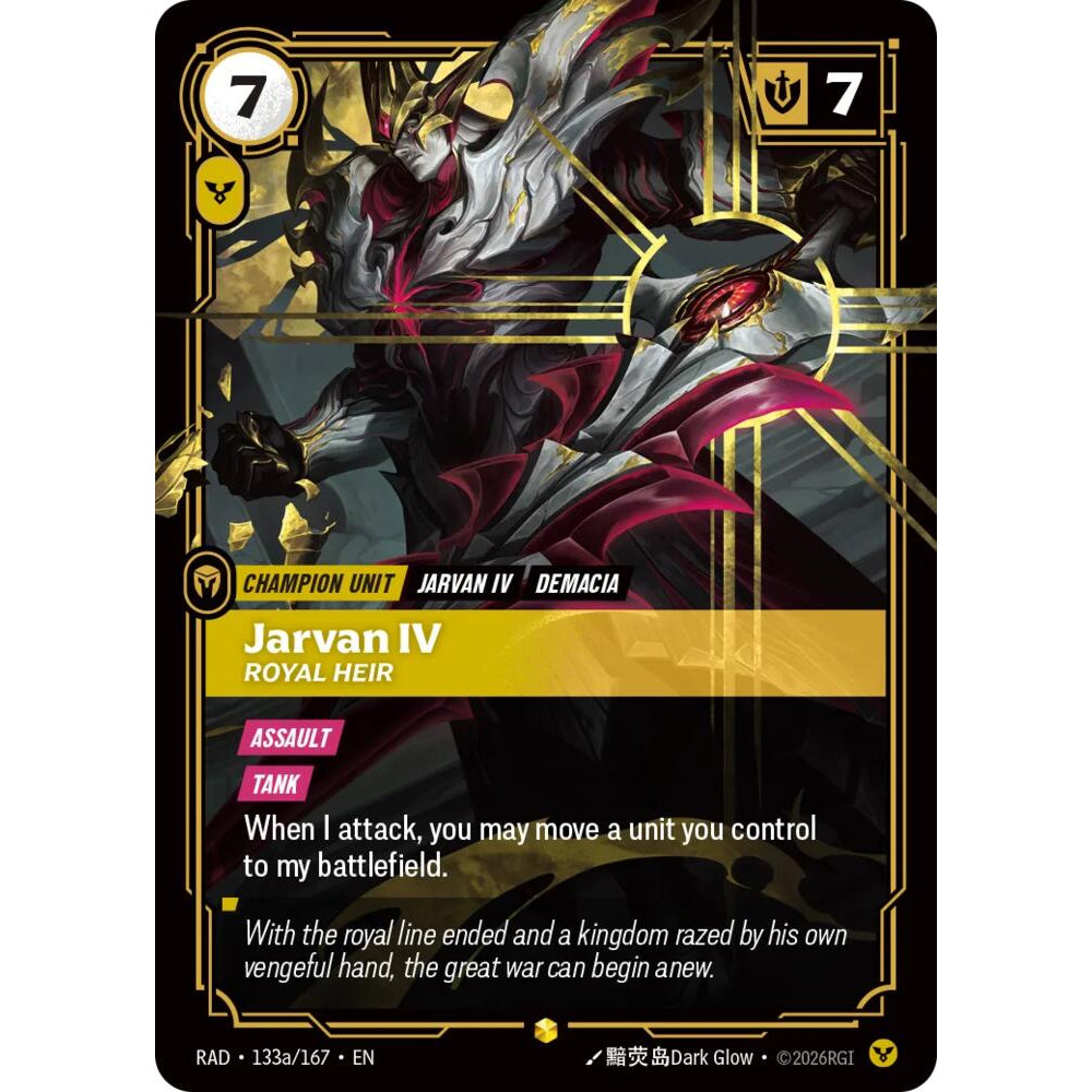 RFB [RFB05-RAD-133a SC] Jarvan IV, Royal Heir (Alternate Art)