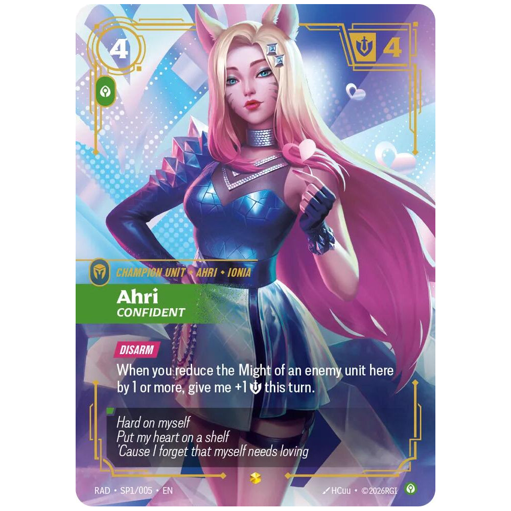 RFB [RFB05-RAD-SP1 SC] Ahri, Confident (SP)