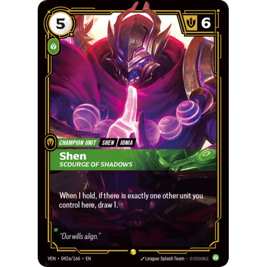 RFB [RFB04 VEN-0042a SC] Shen - Scourge of Shadows (Alternate Art)
