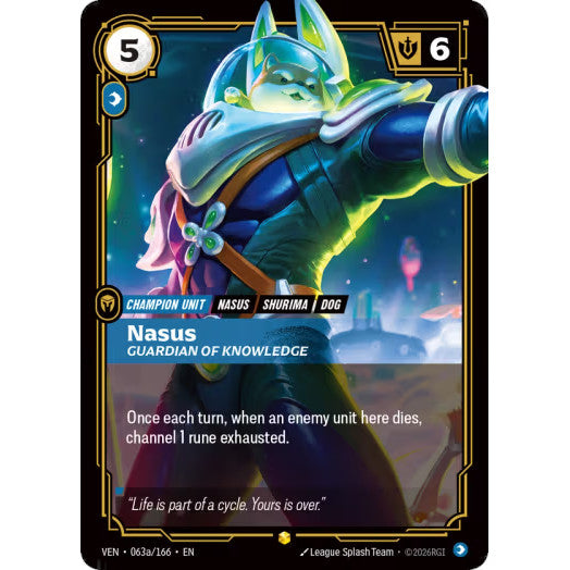 RFB [RFB04 VEN-0063a SC] Nasus - Guardian of Knowledge (Alternate Art)
