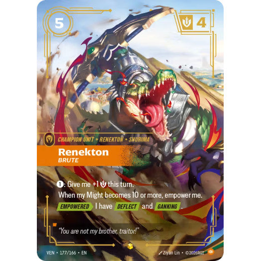 RFB [RFB04 VEN-177 E] Renekton, Brute (Overnumbered)
