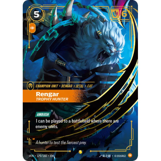 RFB [RFB04 VEN-179 E] Rengar, Trophy Hunter