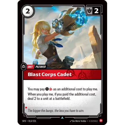 RFB [RFB02-SFD-013 U] Blast Corps Cadet