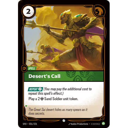RFB [RFB02-SFD-031 C] Desert's Call
