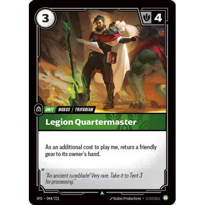 RFB [RFB02-SFD-044 U] Legion Quartermaster