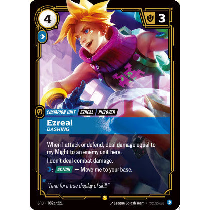 RFB [RFB02-SFD-082a SC] Ezreal - Dashing (Alternate Art)
