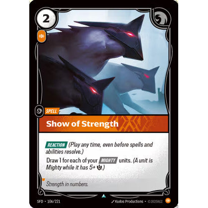 RFB [RFB02-SFD-106 U] Show of Strength