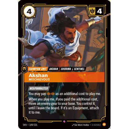 RFB [RFB02-SFD-109 R] Akshan - Mischievous