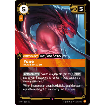 RFB [RFB02-SFD-116 R] Yone - Blademaster