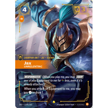 RFB [RFB02-SFD-119a SC] Jax - Unrelenting (Alternate Art)