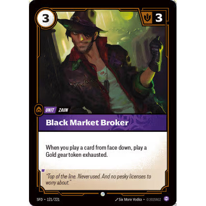 RFB [RFB02-SFD-121 C] Black Market Broker