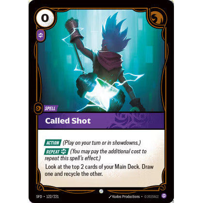 RFB [RFB02-SFD-122 C] Called Shot