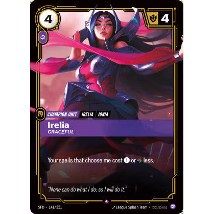 RFB [RFB02-SFD-141 SC] Irelia - Graceful