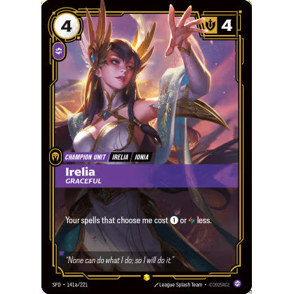 RFB [RFB02-SFD-141a SC] Irelia - Graceful (Alternate Art)
