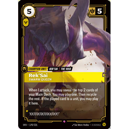 RFB [RFB02-SFD-170 R] Rek'Sai - Swarm Queen