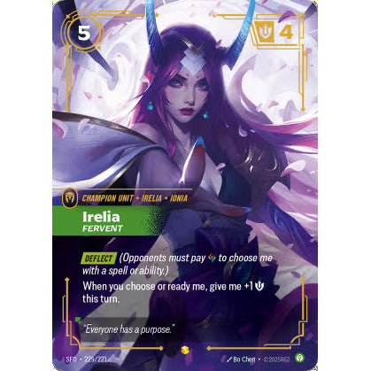 RFB [RFB02-SFD-225 SC] Irelia - Fervent (Overnumbered)