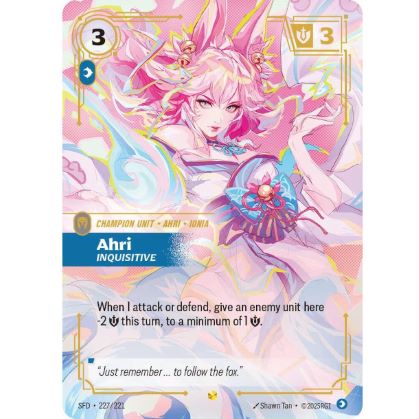 RFB [RFB02-SFD-227 SC] Ahri - Inquisitive (Overnumbered)