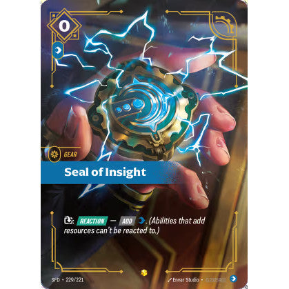 RFB [RFB02-SFD-229 SC] Seal of Insight (Overnumbered)