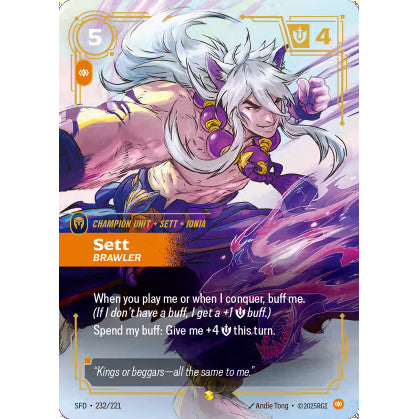 RFB [RFB02-SFD-232 SC] Sett - Brawler (Overnumbered)