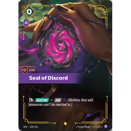 RFB [RFB02-SFD-234 SC] Seal of Discord (Overnumbered)