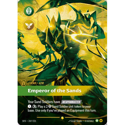 RFB [RFB02-SFD-247 SC] Azir - Emperor of the Sands (Overnumbered)
