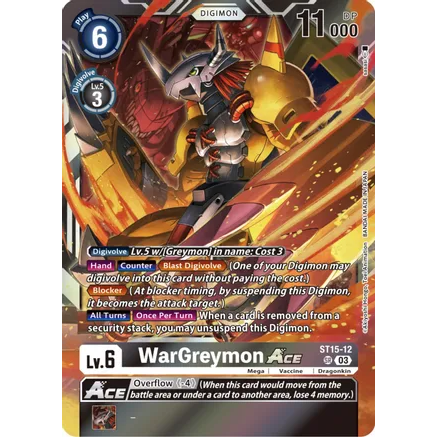 DCM [ST15-12] WarGreymon Ace (BT13-Box Topper)
