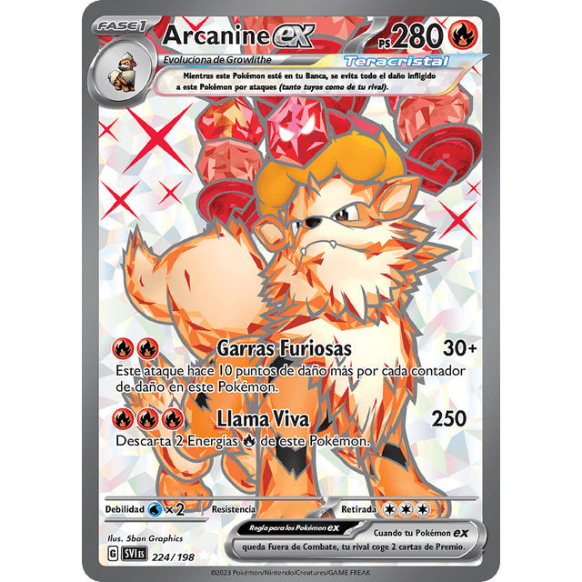 PKM [SV01-SVI-224 UR] Arcanine ex - 224/198