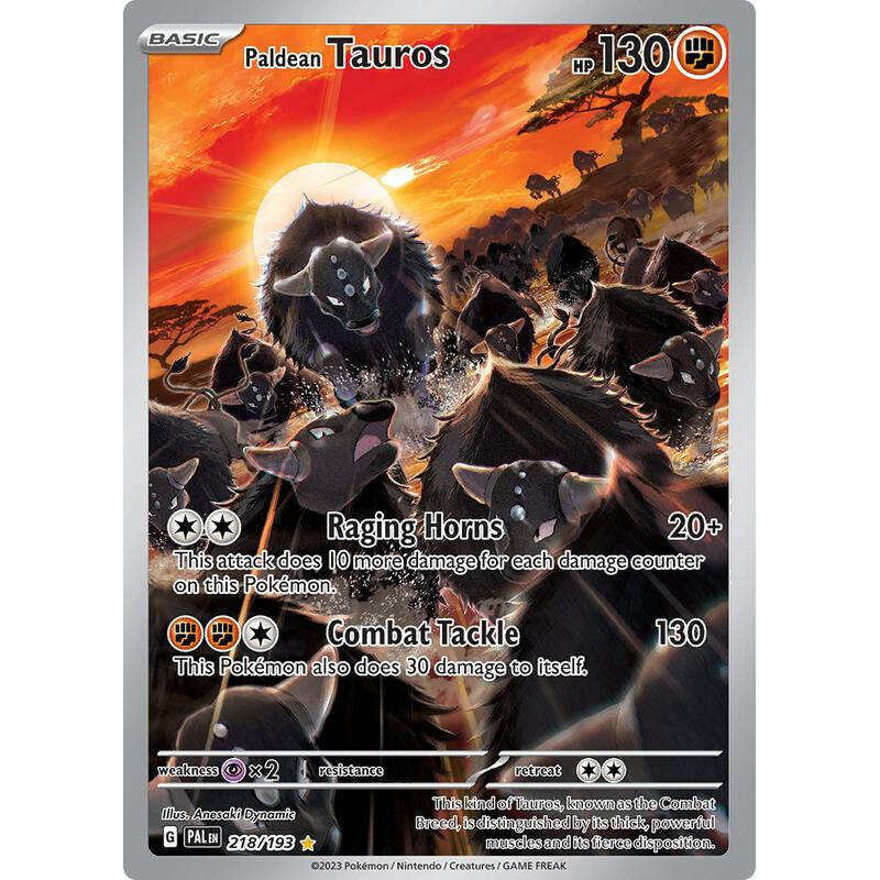 PKM [SV02-PAL-218 IR] Paldean Tauros - 218/193