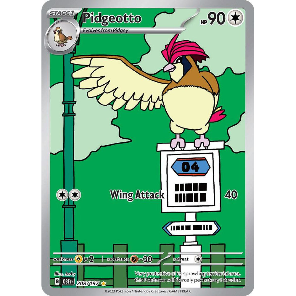 PKM [SV03-OBF-208 IR] Pidgeotto - 208/197
