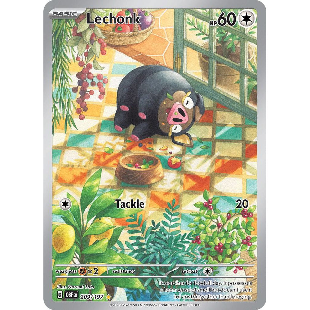 PKM [SV03-OBF-209 IR] Lechonk - 209/197