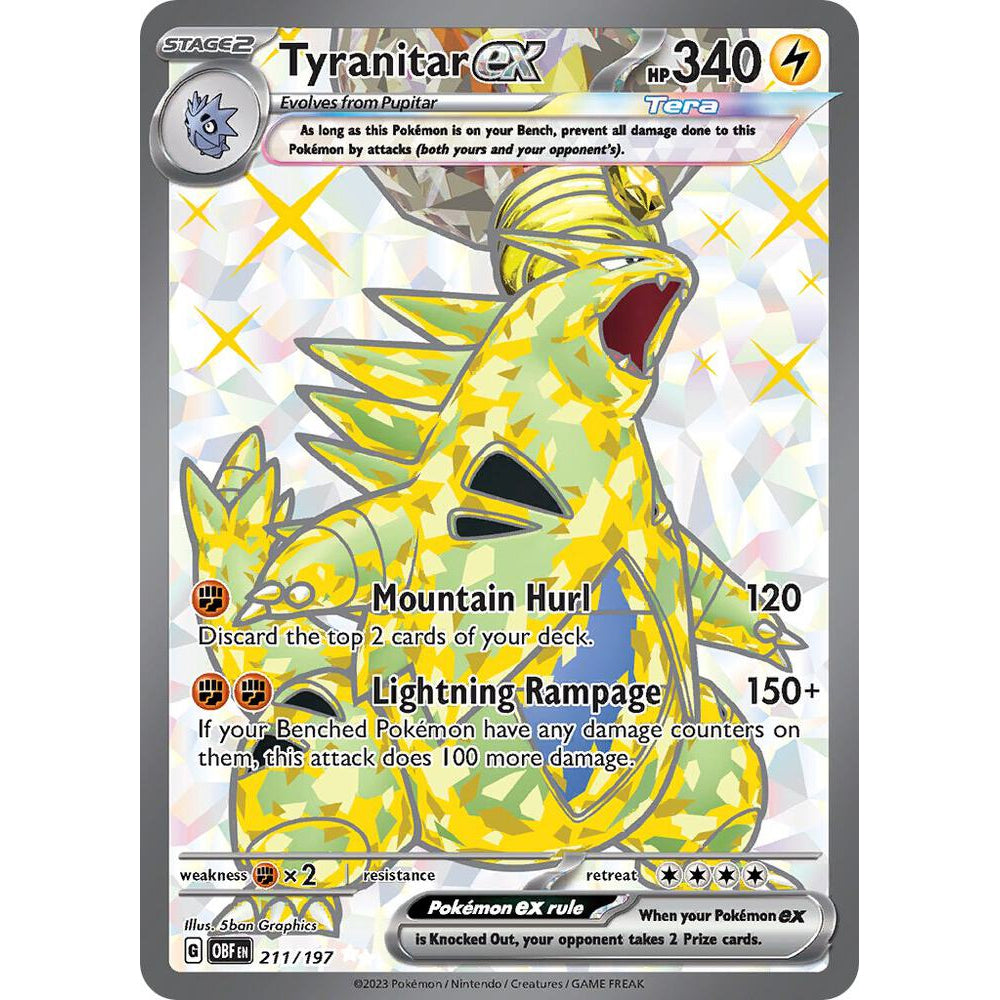 PKM [SV03-OBF-211 UR] Tyranitar ex - 211/197