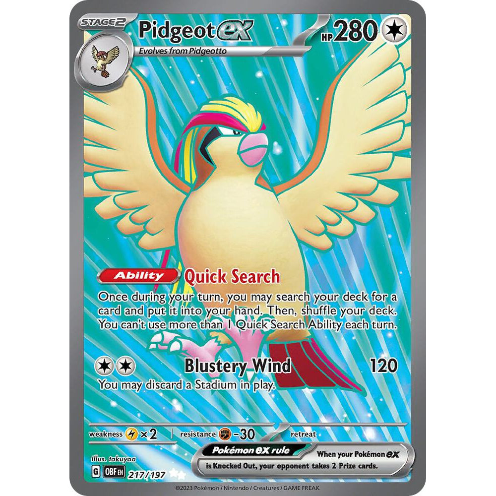 PKM [SV03-OBF-217 UR] Pidgeot ex - 217/197