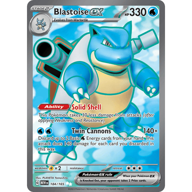 PKM [SV03.5-MEW-184 UR] Blastoise ex - 184/165