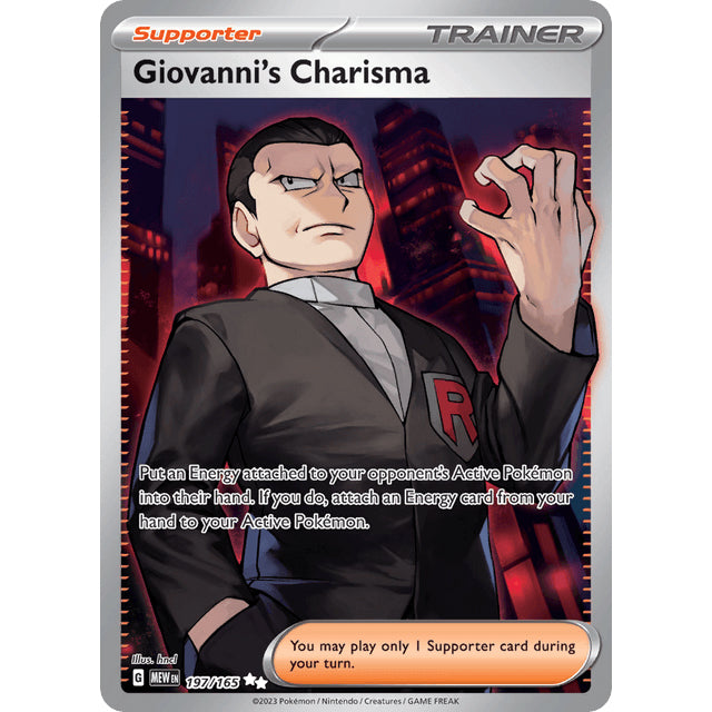 PKM [SV03.5-MEW-197 UR] Giovanni's Charisma - 197/165