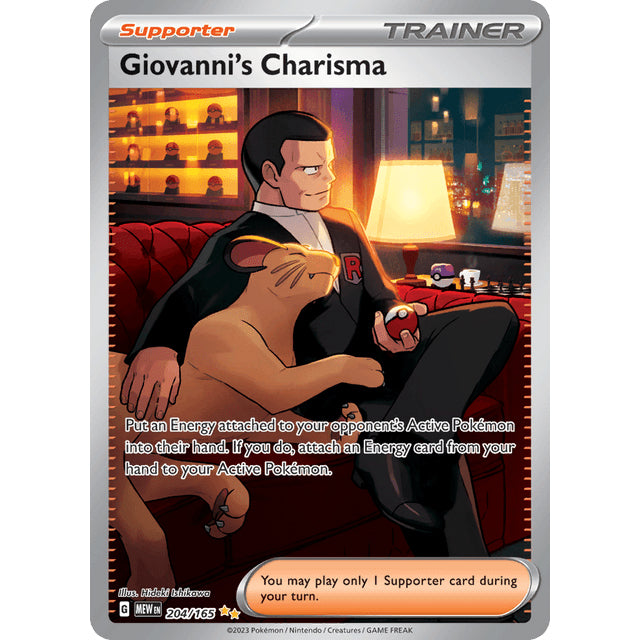 PKM [SV03.5-MEW-204 SIR] Giovanni's Charisma - 204/165